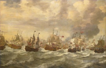 Kriegsschiff Seeschlacht Werke - Four Day Battle Folge uit de vierdaagse Zeeslag Willem van de Velde I 1693 Seeschlachten